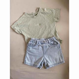 ニシマツヤ(西松屋)の女の子120 Tシャツとショートパンツのセット(パンツ/スパッツ)