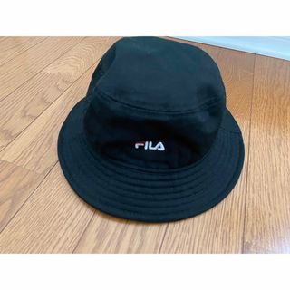 FILA - FILA 帽子 ブラック系　キッズ　バケットハット　54cm