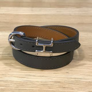 エルメス(Hermes)の新品同様 エルメス トレンチ レザーブレスレット エタン スイフト B刻印(ブレスレット)