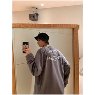 【新入荷】メンズ  長袖 トップス　ロゴ  ストリート 　モード　長袖(Tシャツ/カットソー(七分/長袖))