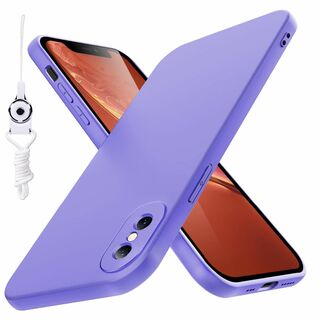 【サイズ:iphonexsmax_色:紫】iphone xs max ケースシリ(その他)