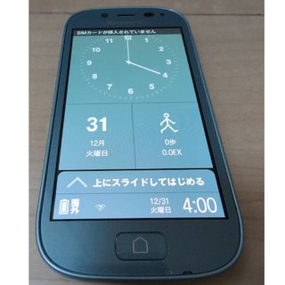 ドコモ　らくらくスマートフォン３ F-06F エアブルー(スマートフォン本体)