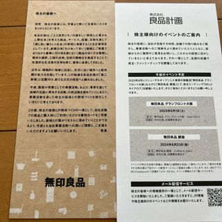 MUJI (無印良品) - 無印良品　株主優待券