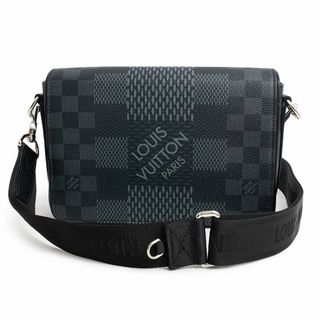 ルイヴィトン(LOUIS VUITTON)のルイ ヴィトン ステュディオ メッセンジャー ショルダーバッグ 斜め掛け ダミエグラフィット 3D レザー ブラック 黒 シルバー金具 N50013 箱付 LOUIS VUITTON（未使用　展示品）(ショルダーバッグ)