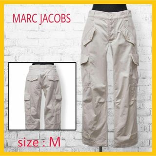 マークジェイコブス(MARC JACOBS)の美品 マーク ジェイコブス カーゴ パンツ ワーク M ストレート アイボリー(ワークパンツ/カーゴパンツ)