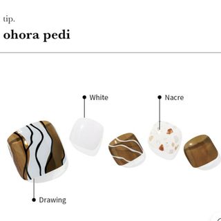 オホーラ(ohora)のohora オホーラ　ネイルシール　フット P Dream Wave(ネイル用品)