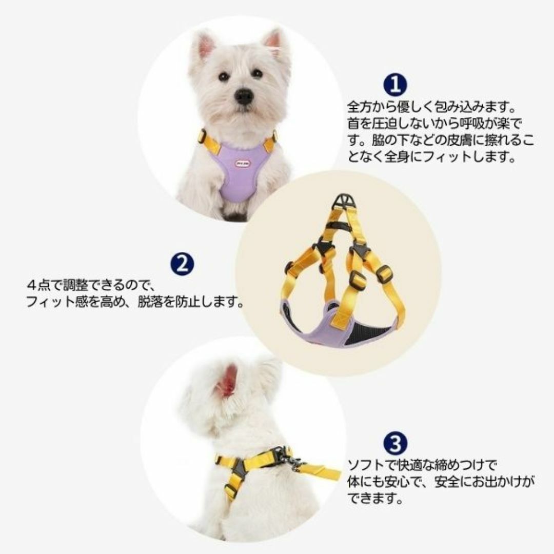 単品☆ハーネス★Sサイズ★バイカラー★小型犬★撥水★軽★オレンジ&グリーン その他のペット用品(犬)の商品写真