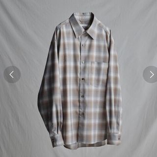 LIDNM - 早い者勝ち！リドム　VIRGIN WOOL CHECK SHIRT 