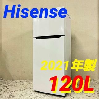 17568 一人暮らし　2D冷蔵庫 Hisense  2021年製 120L(冷蔵庫)