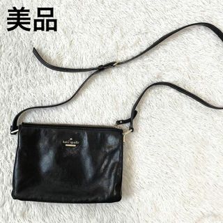 ケイトスペードニューヨーク(kate spade new york)の【美品】ケイトスペードニューヨーク　ショルダーバッグ  ミニバッグ　ブラック(ショルダーバッグ)