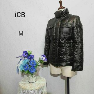 ICB - iCB　極上美品　訳あり　ダウンジャケット　濃いブラウン色　Мサイズ