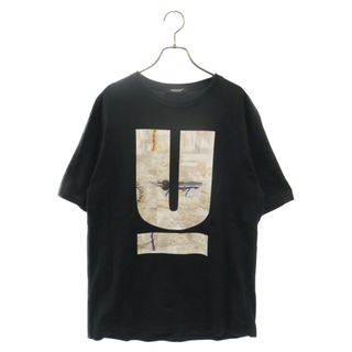 UNDERCOVER - UNDERCOVER アンダーカバー ロゴプリント クルーネック半袖Tシャツカットソー ブラック UCZ9813