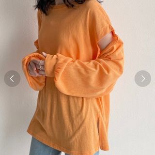 ダブルクローゼット(w closet)のロング or ノースリ 2WAYスリーブ Tシャツ(その他)