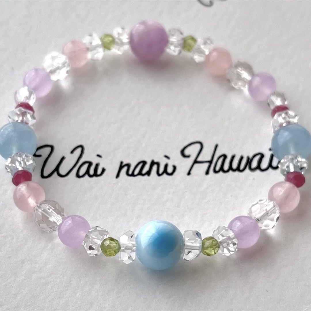 再販『 Lino Hawaii 花束 』ハワイアンパワーストーン② レディースのアクセサリー(ブレスレット/バングル)の商品写真