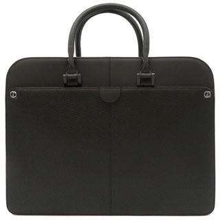 ダンヒル(Dunhill)のダンヒル dunhill ビジネスバッグ ドクターバッグ レザー ブラック シルバー金具 黒 ブリーフケース  L3H441A 【保存袋】【中古】(ビジネスバッグ)