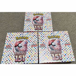 ポケモン(ポケモン)のポケモンカード　ポケカ　151 BOX シュリンク無しペリペリ有　3BOX(Box/デッキ/パック)