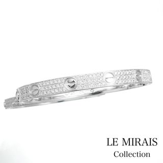 Cartier - 【保証書付】カルティエ ラブブレス #18 WG ダイヤ 18 K18WG メンズ ブレスレット CARTIER