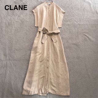 CLANE - CLANEクラネ　YACCO LONG SHIRT OP ワンピース　リネン