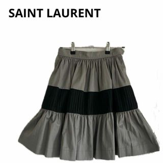 美品 SAINT LAURENT サンローラン スカート フランス製 おしゃれ