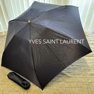 Yves Saint Laurent - YVES SAINT LAURENT イヴ サンローラン 折りたたみ傘 YSL