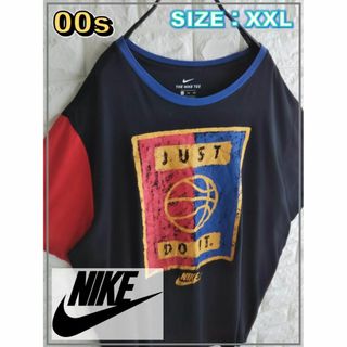 ナイキ(NIKE)の【00s】NIKE ナイキ レトロタグ ロゴ リンガー Tシャツ　3635(Tシャツ/カットソー(半袖/袖なし))