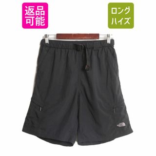 ザノースフェイス(THE NORTH FACE)のノースフェイス ナイロン カーゴ ショートパンツ メンズ S / 古着 The North Face ショーツ 短パン 半パン スイム 海パン ライナー付き 黒(ショートパンツ)