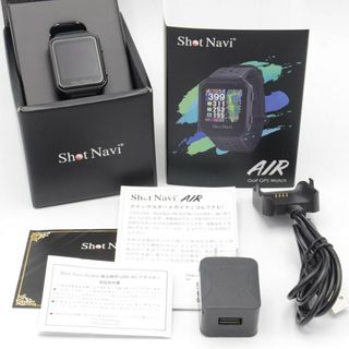 Shot Navi - 【美品】Shot Navi AIR ブラック 腕時計型GPS距離計測器 ショットナビ エアー ゴルフ 本体