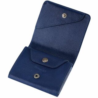 【色: ブルー】[ファブリツィオ] 財布 メンズ レディース 2つ折り 小銭入れ