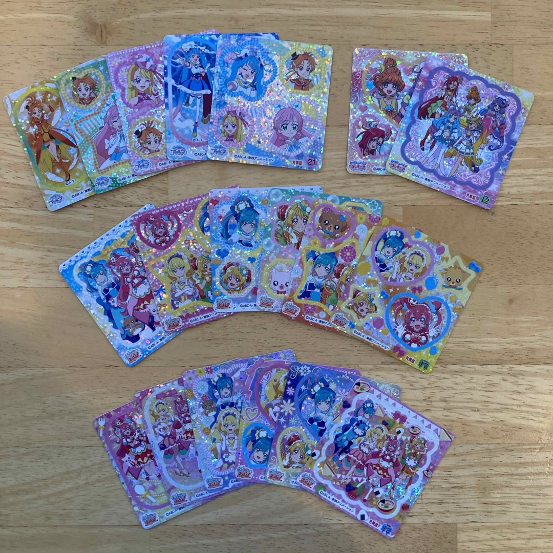 プリキュア シール19枚セット エンタメ/ホビーのおもちゃ/ぬいぐるみ(キャラクターグッズ)の商品写真