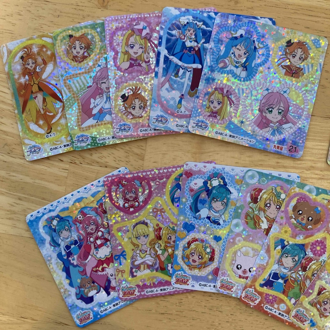 プリキュア シール19枚セット エンタメ/ホビーのおもちゃ/ぬいぐるみ(キャラクターグッズ)の商品写真