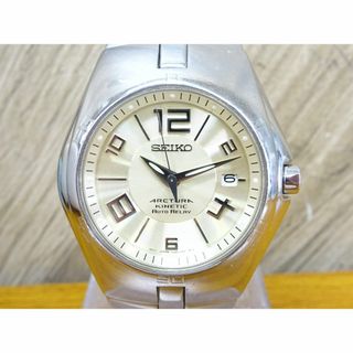 セイコー(SEIKO)のK池143/ SEIKO キネティック 腕時計 メンズ 自動巻 デイト(腕時計(アナログ))