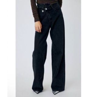 moussy - MOUSSY CROSS WAIST WIDE STRAIGHT