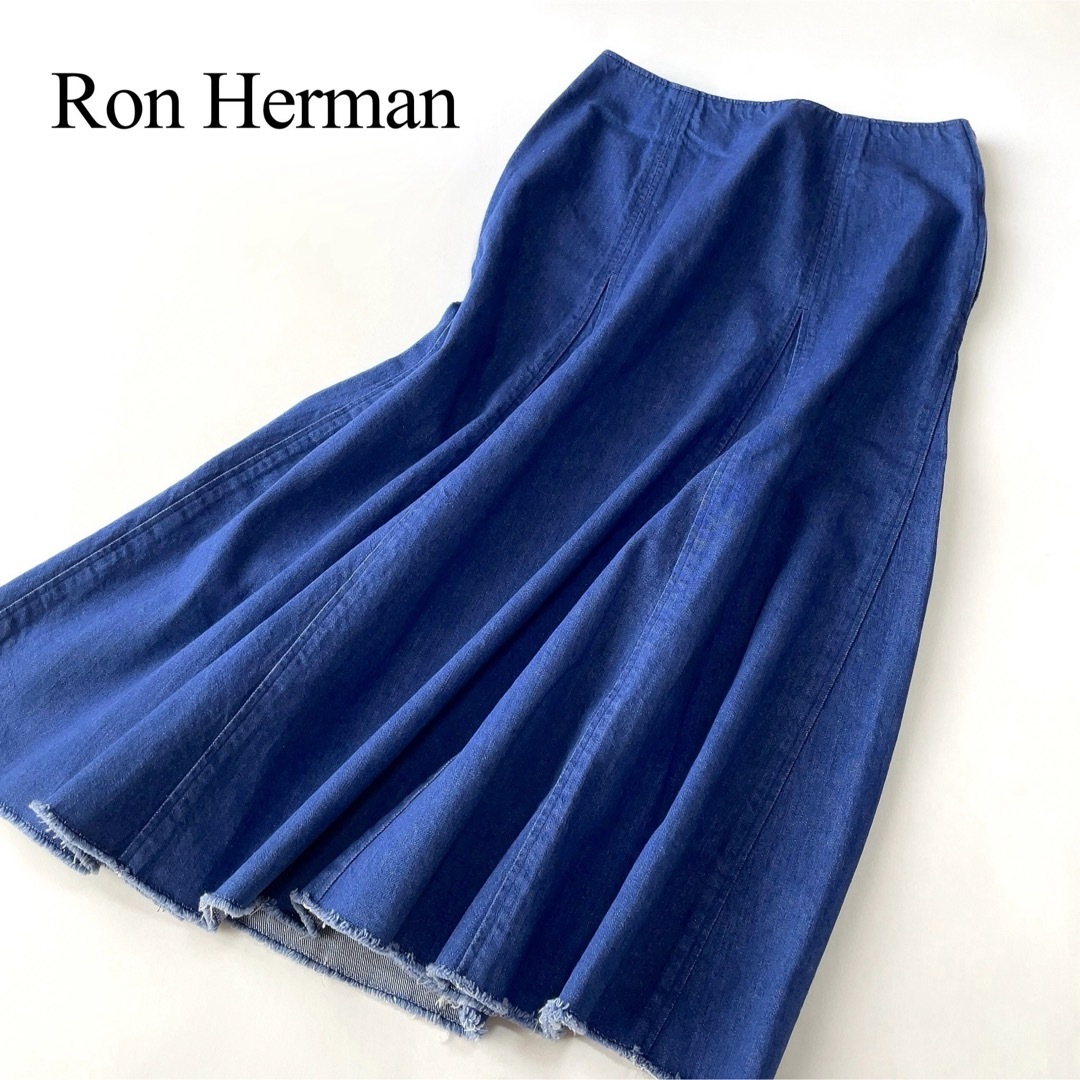 Ron Herman(ロンハーマン)のRon Herman フレアデニムスカート デニムロングスカート レディースのスカート(ロングスカート)の商品写真