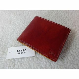 タケオキクチ(TAKEO KIKUCHI)の【新品・本物】TAKEO KIKUCHI 二つ折財布/ボルドー ￥16,500-(折り財布)