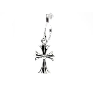 クロムハーツ(Chrome Hearts)のクロムハーツ CHROME HEARTS ■ 【 TINY CH CROSS 】 タイニー CH クロス フープ シルバー ピアス 33153(ピアス(片耳用))