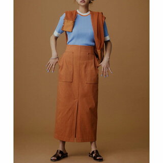【ORANGE】『一部WEB限定カラー』『TALLサイズ/WEB限定』アウトポケットジャージースカート