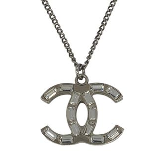 シャネル(CHANEL)の[USED/中古]CHANEL シャネル ネックレス・チョーカー ココマーク リバーシブル ラインストーン ラメ ペンダント 09A シルバー 中古 tdc-000877-4c(ネックレス)