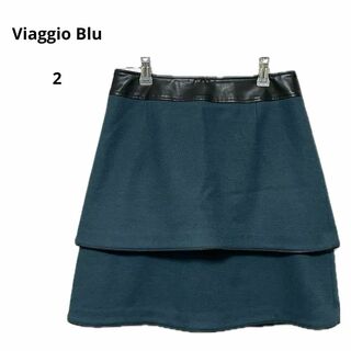 ビアッジョブルー(VIAGGIO BLU)のViaggio Blu ビアッジョブルー スカート 2 おしゃれ 日本製(ひざ丈スカート)