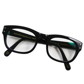 モスコット(MOSCOT)の美品●MOSCOT モスコット NEBB ネブ ウェリントン フルリム メガネ 眼鏡 アイウェア ブラック 51□21-145 メンズおすすめ◎(サングラス/メガネ)