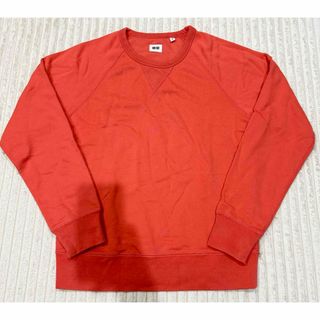 ユニクロ(UNIQLO)のUNIQLO ユニクロ スウェット レッド 朱色 M(スウェット)