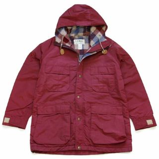 エルエルビーン(L.L.Bean)の80s USA製 L.L.Bean BAXTER STATE PARKA ウールライナー ナイロン マウンテンパーカー バーガンディ W-M★ビンテージ ジャケット(ナイロンジャケット)