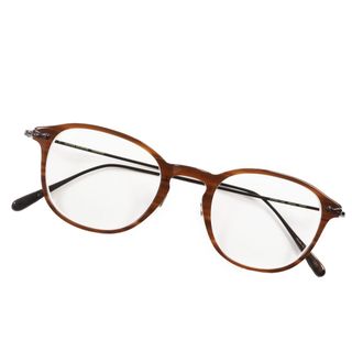 Oliver Peoples - 美品●OLIVER PEOPLES オリバーピープルズ stiles OTPI スティルス メガネ 眼鏡 アイウェア ブラウン 47□21-145 度入り ケース付き 日本製 メンズ