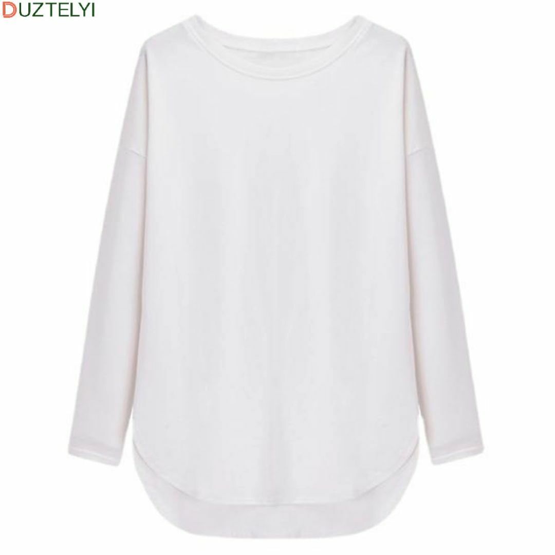 DUZTELYI tシャツ レディース カットソー 長袖 クルーネック ゆったり レディースのファッション小物(その他)の商品写真