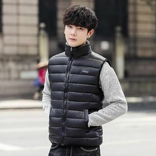 ダウンベスト メンズ ベスト 中綿ベスト 防寒ベスト 立ち襟 ダウンベスト メンズ ベスト 中綿ベスト 防寒ベスト 立ち襟