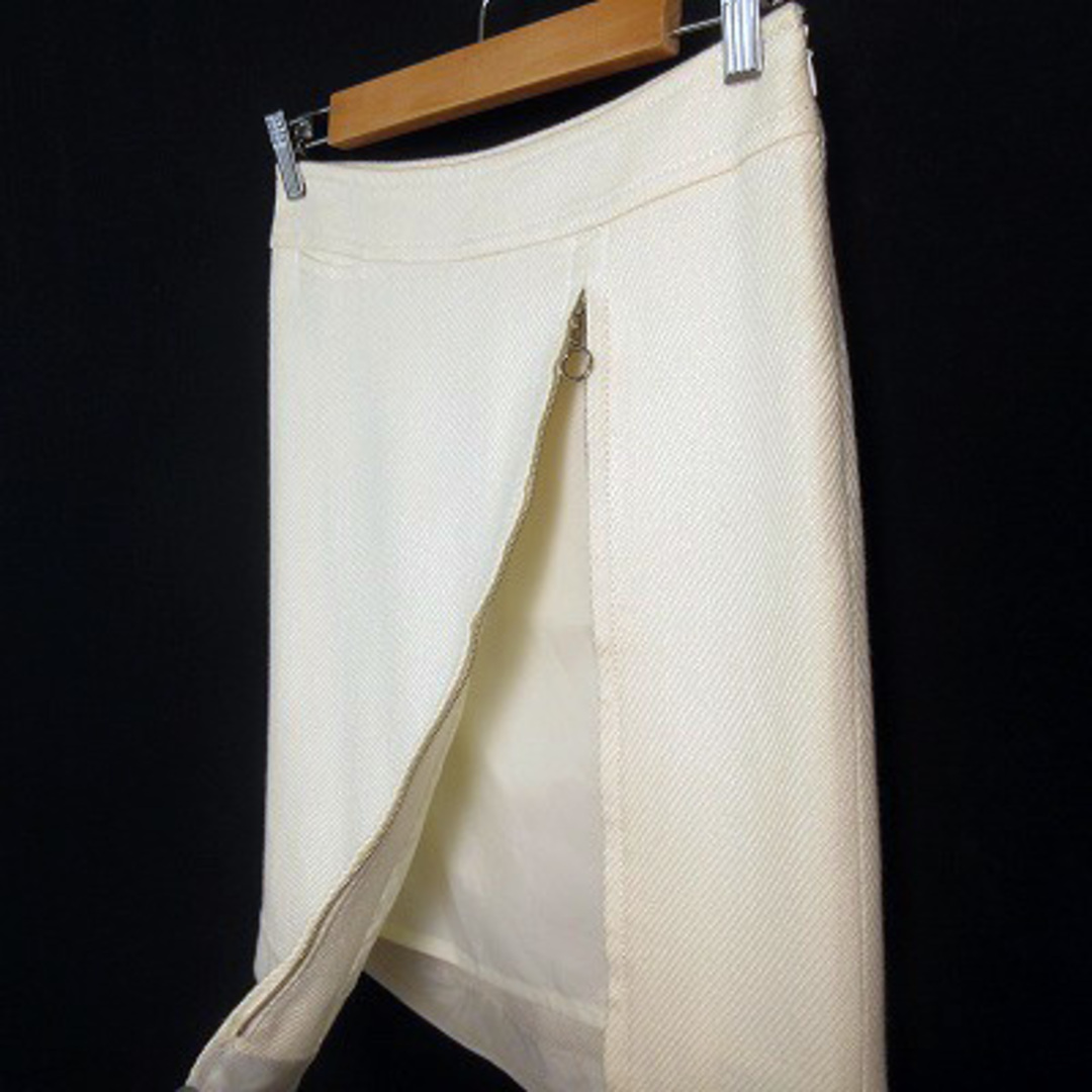 メル MLLE オンワード樫山 スカート タイト フロントジップ  レディースのスカート(ひざ丈スカート)の商品写真