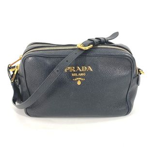 プラダ(PRADA)のプラダ PRADA ロゴ 1BH082 斜め掛け ポシェット カバン ショルダーバッグ レザー ブラック系(ショルダーバッグ)