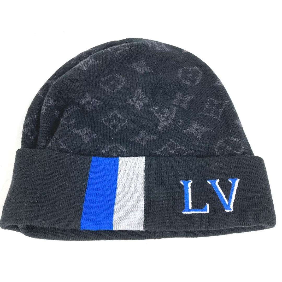 LOUIS VUITTON(ルイヴィトン)のルイヴィトン LOUIS VUITTON ボネ・LV バーシティ  M77954 ビーニー 帽子 ニット帽 ニットキャップ ニット帽 ウール ブラック 美品 メンズの帽子(ニット帽/ビーニー)の商品写真