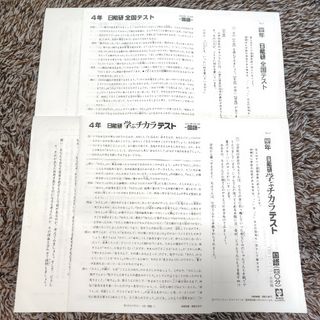 四年☆日能研☆全国テスト☆学ぶチカラテスト(語学/参考書)