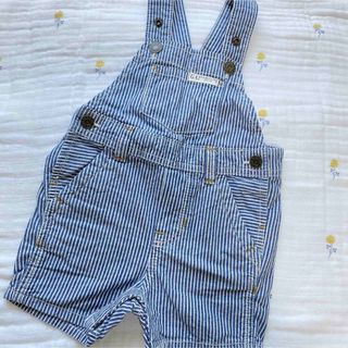 ベビーギャップ(babyGAP)のbabyGAP ショートデニム オーバーオール(ロンパース)