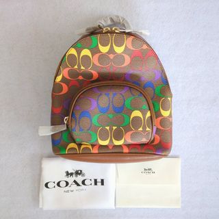 COACH - COACH コーチ リュック シグネチャー レインボー